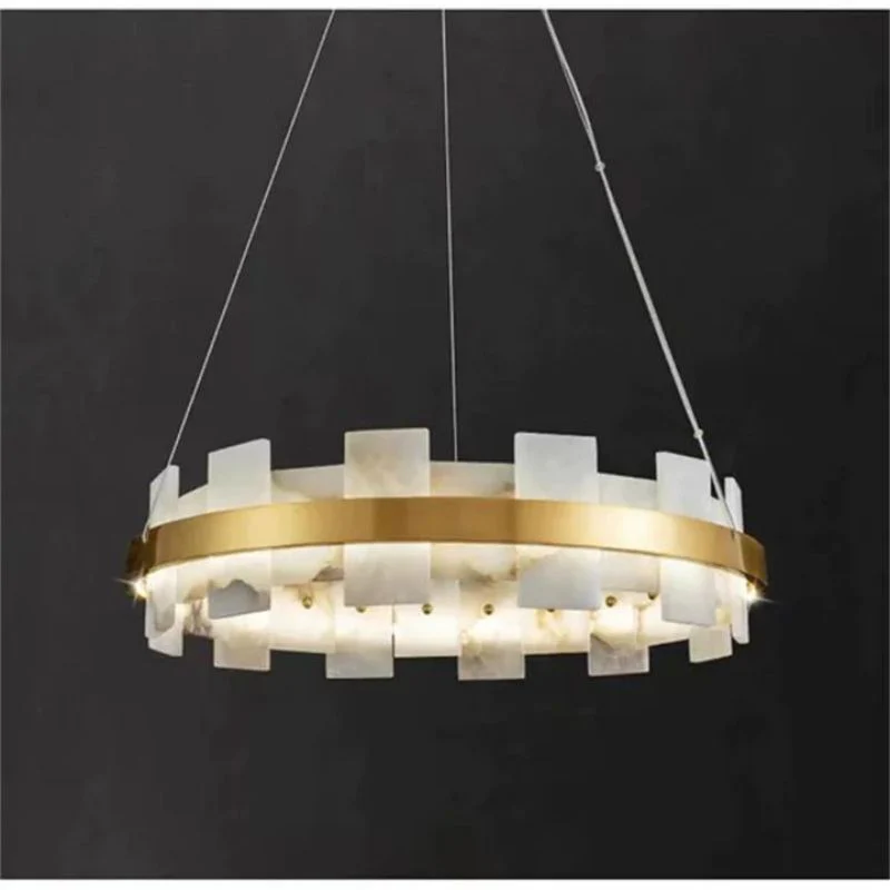 Alabaster Flakes Round/Oval Chandelier - Image 5