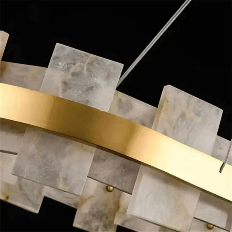 Alabaster Flakes Round/Oval Chandelier - Image 6