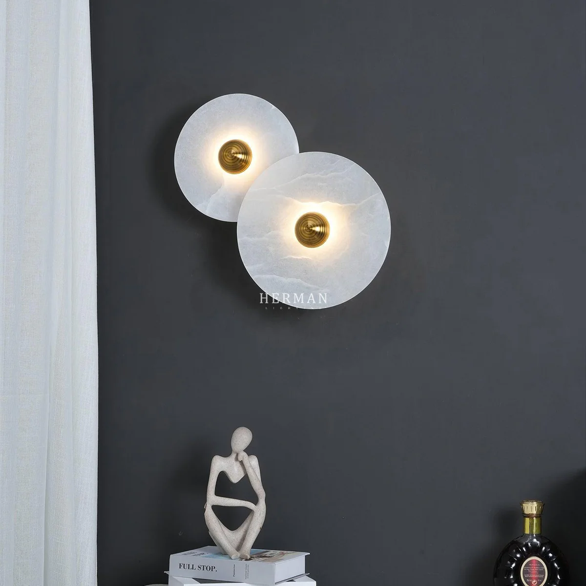 Median Alabaster Flush mount - 2 Surface - Image 8