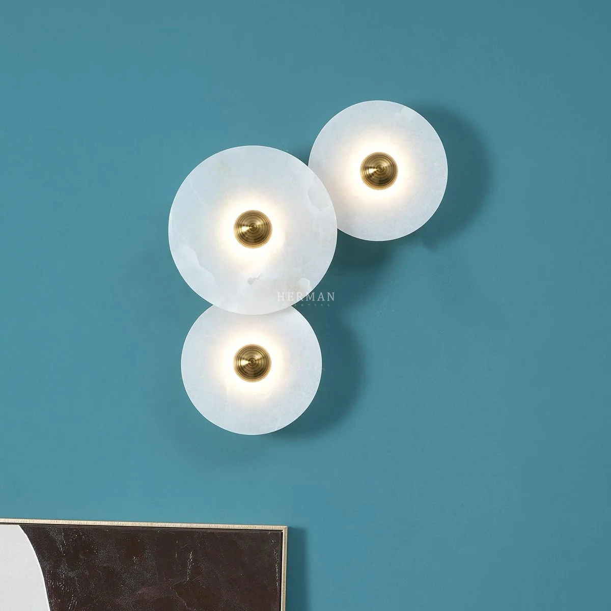 Median Alabaster Flush mount - 3 Surface - Image 7