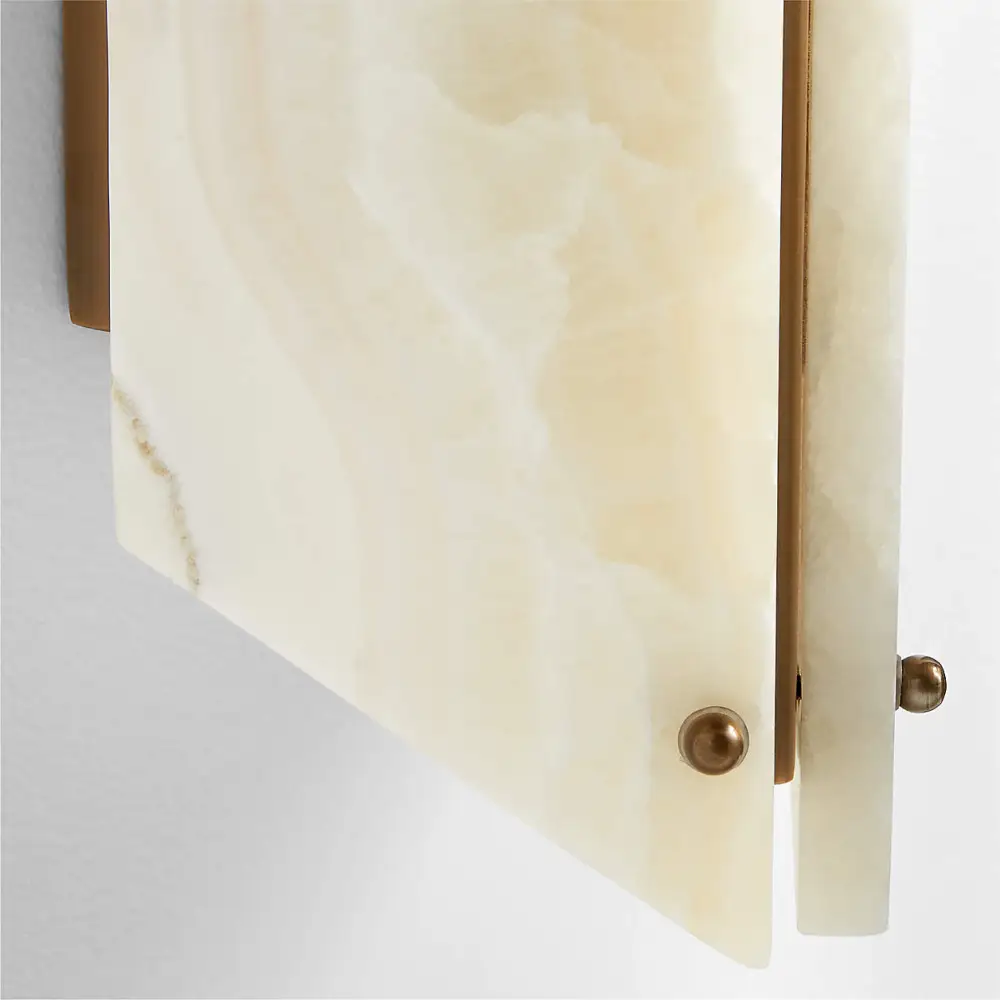Alabaster Geometric Wall Lamp Onyx - Image 5
