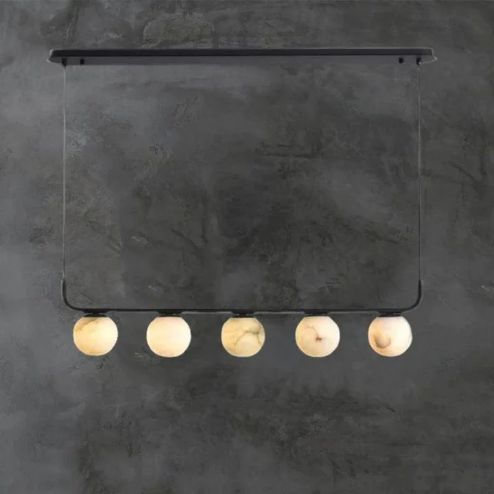 Alabaster Global Linear Chandelier  40"L - Image 3