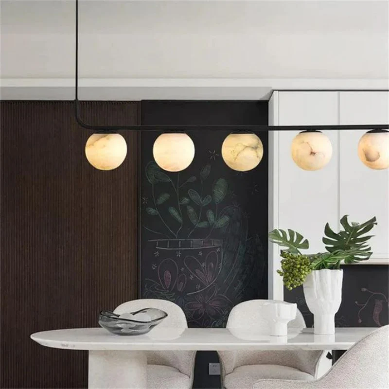 Alabaster Global Linear Chandelier  40"L - Image 4