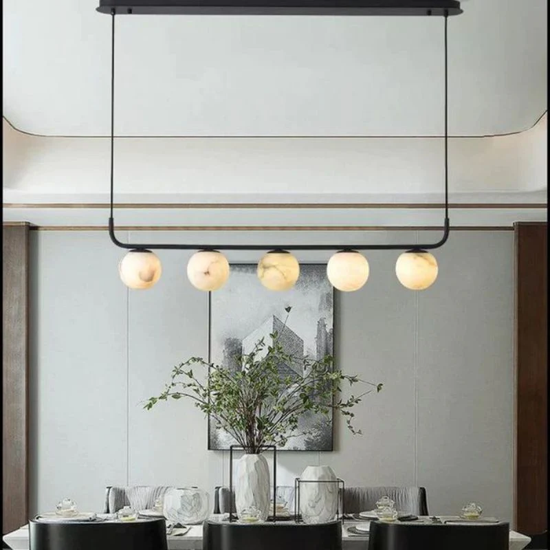 Alabaster Global Linear Chandelier L40" - Image 4