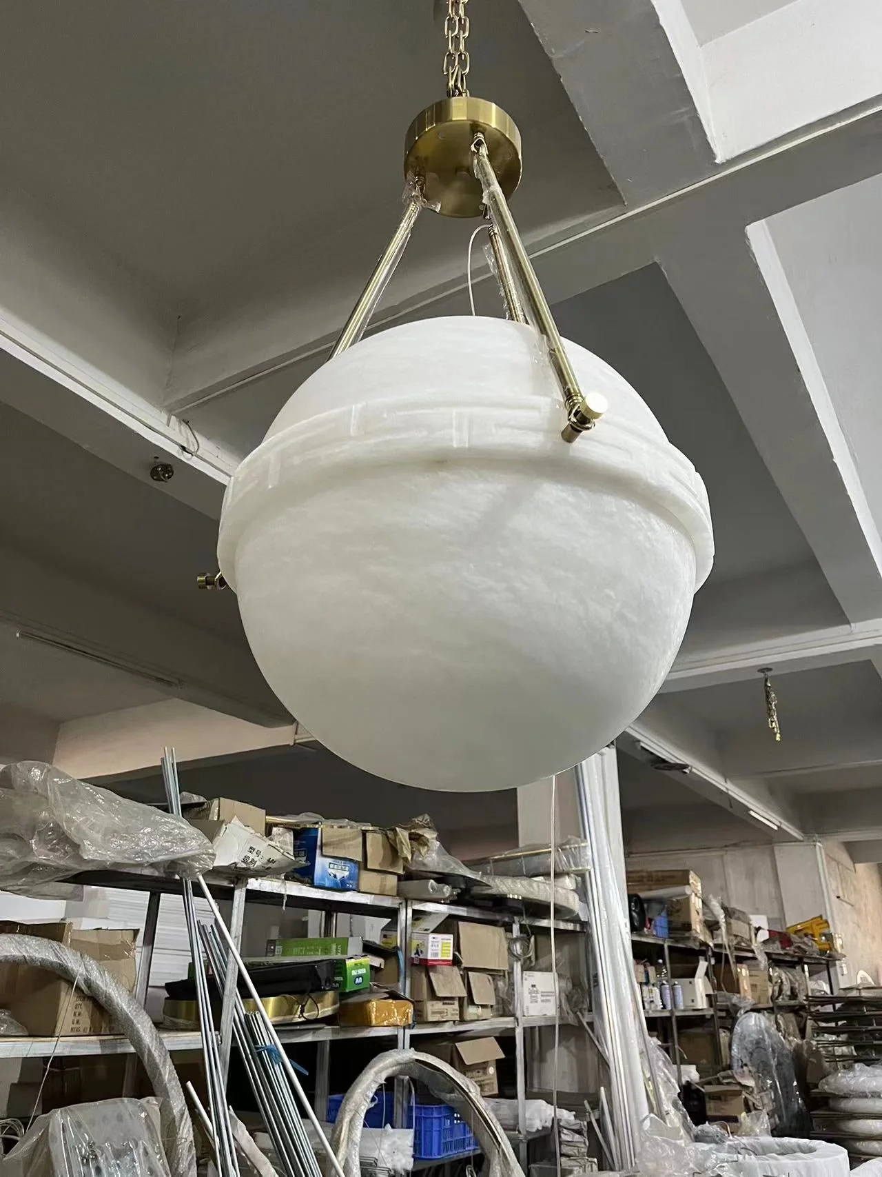 Alabaster Globe Pendant Light - Image 12