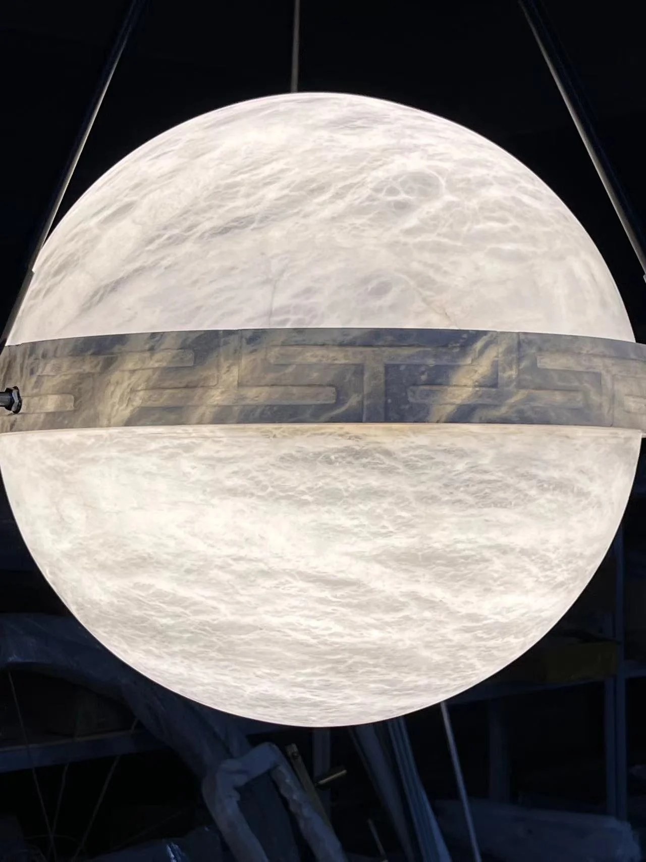 Alabaster Globe Pendant Light - Image 2