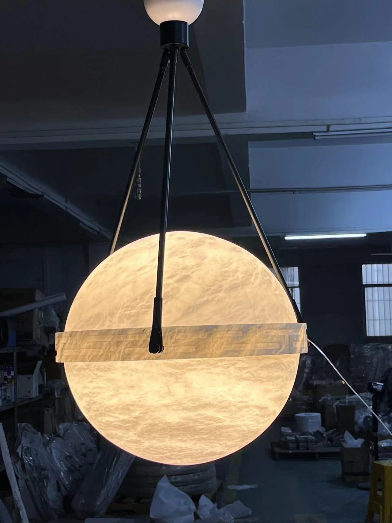 Alabaster Globe Pendant Light - Image 5