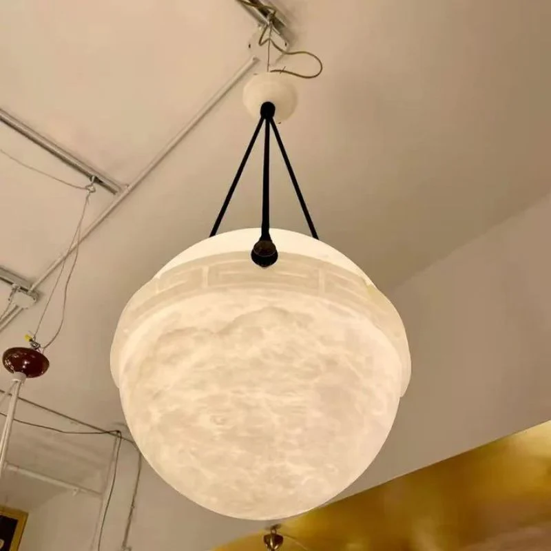 Alabaster Globe Pendant Light - Image 8
