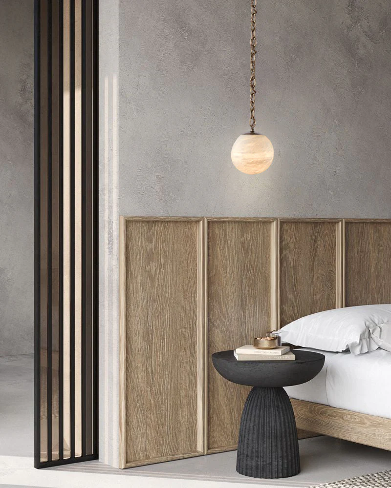 Alabaster Globe Swag Pendants Indoor Lighting with Brass/Black Chain in adjustable - Image 13