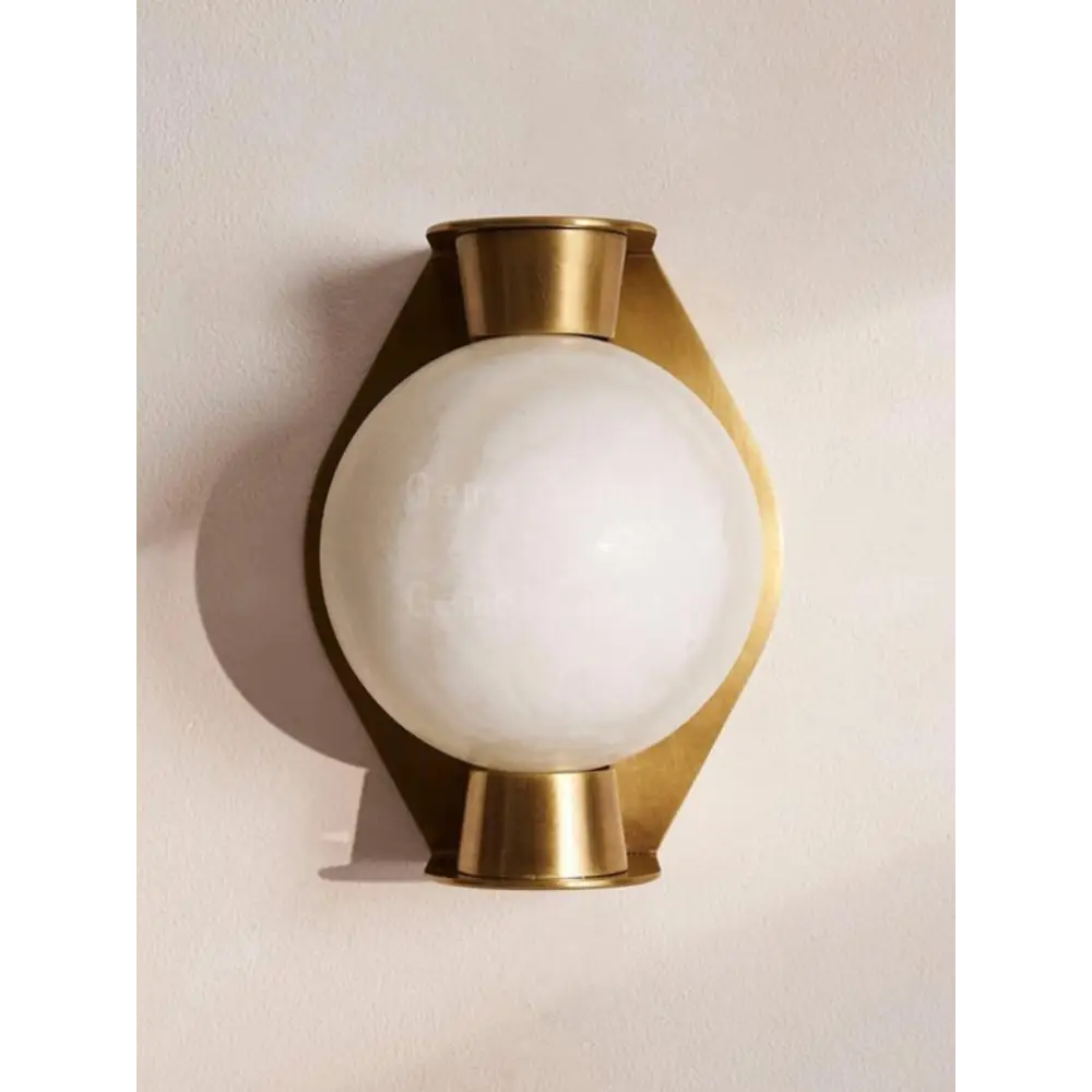 Alabaster Globe Wall Sconce - Image 4