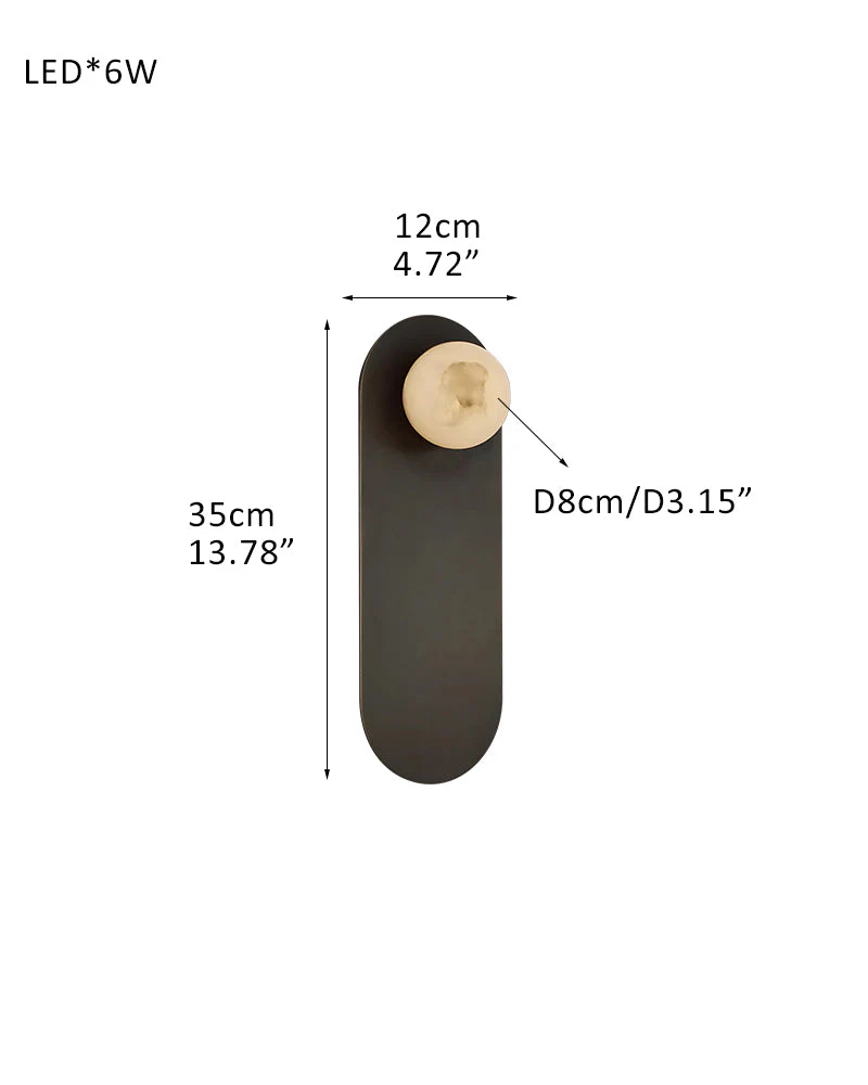 Alabaster Globes LED Disc Pendant Light in Lacquered Brass/Black Stainless Frame - Image 19
