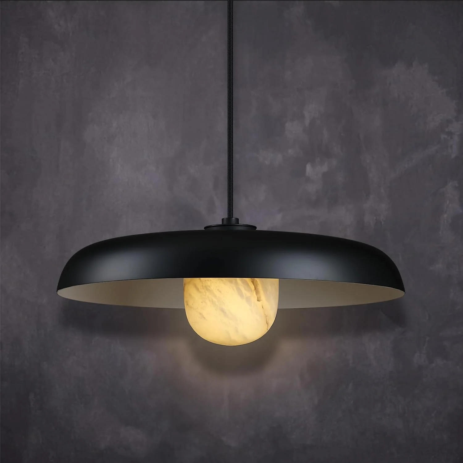 Alabaster Industrial Pendant Lights Kitchen Island - Image 6