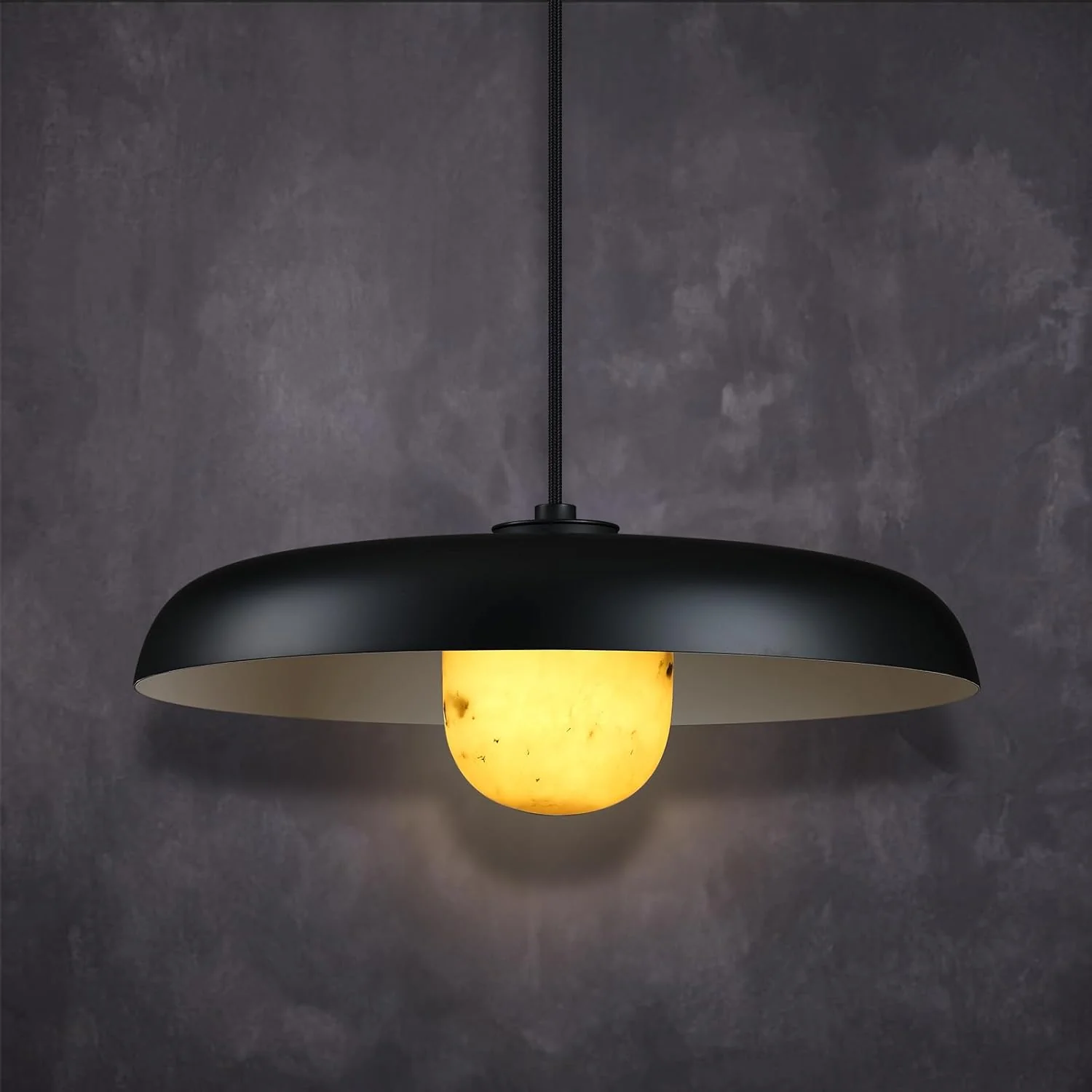 Alabaster Industrial Pendant Lights Kitchen Island - Image 7