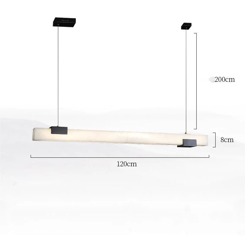 Alabaster Linear Dining Chandelier - Image 3