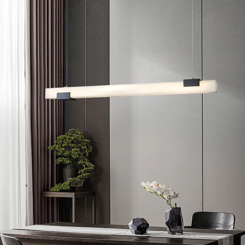 Alabaster Linear Dining Chandelier - Image 4