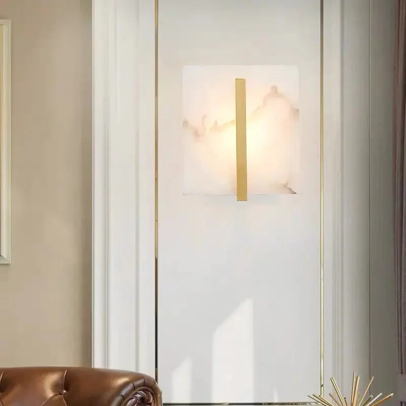 Alabaster Living Room Walls Sconce Lighting - Image 3