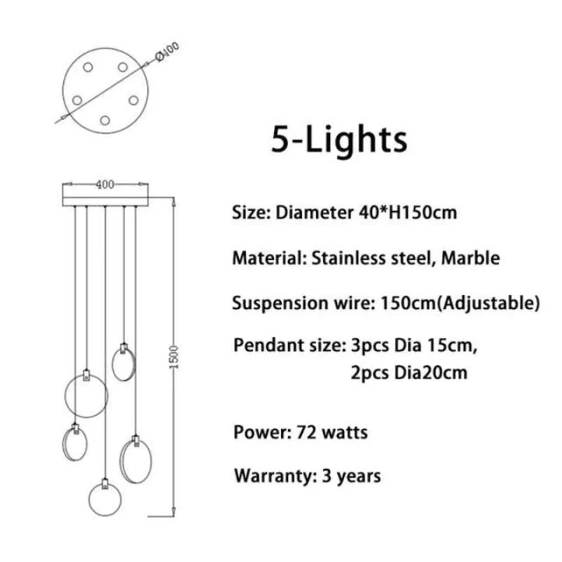 Alabaster Long Staircase Chandelier 5 styles - Image 22