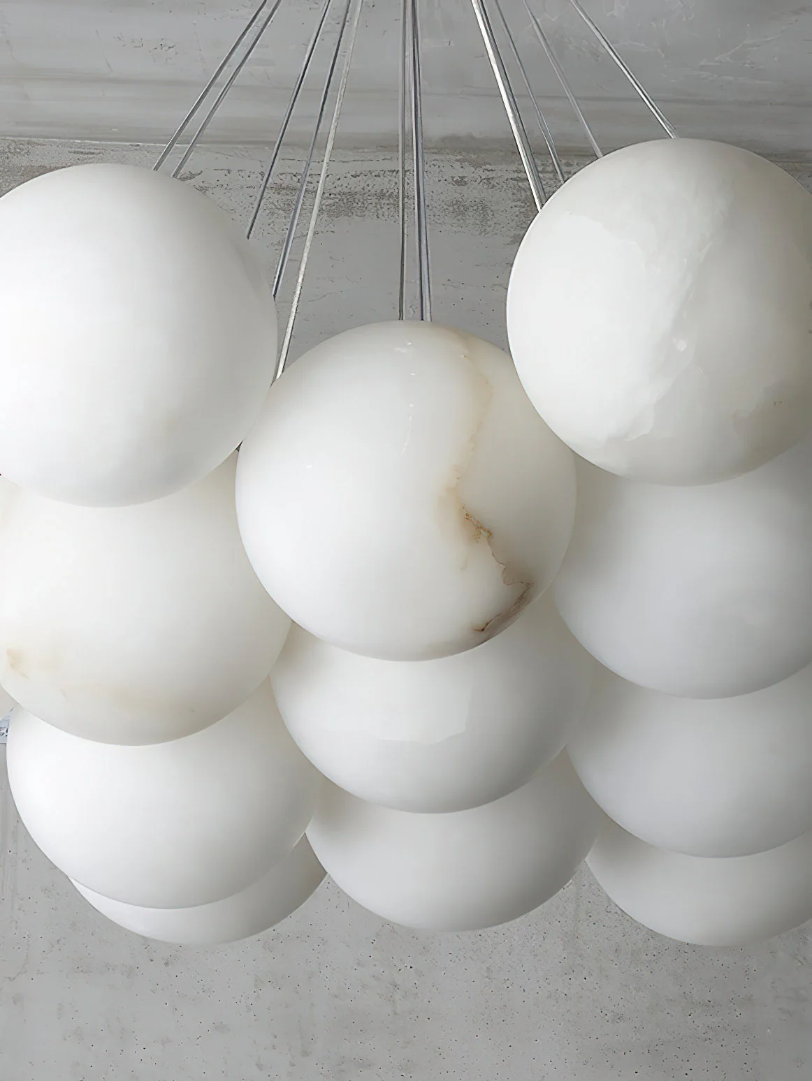 Alabaster Lunar Cluster Chandelier - Image 35