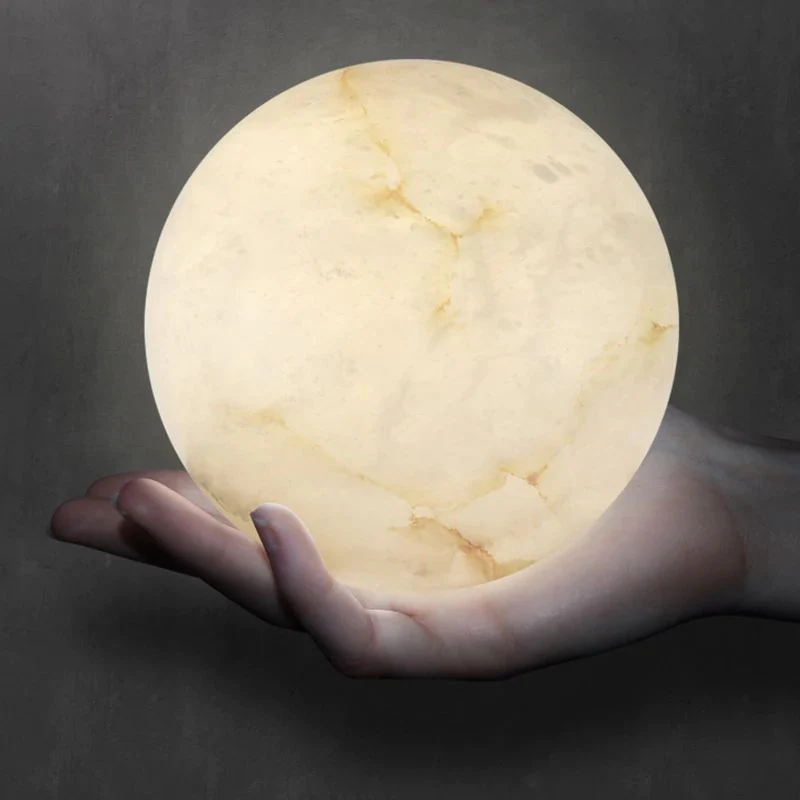 Alabaster Lunar Cluster Chandelier - Image 5