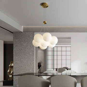 Alabaster Lunar Cluster Chandelier - Image 8