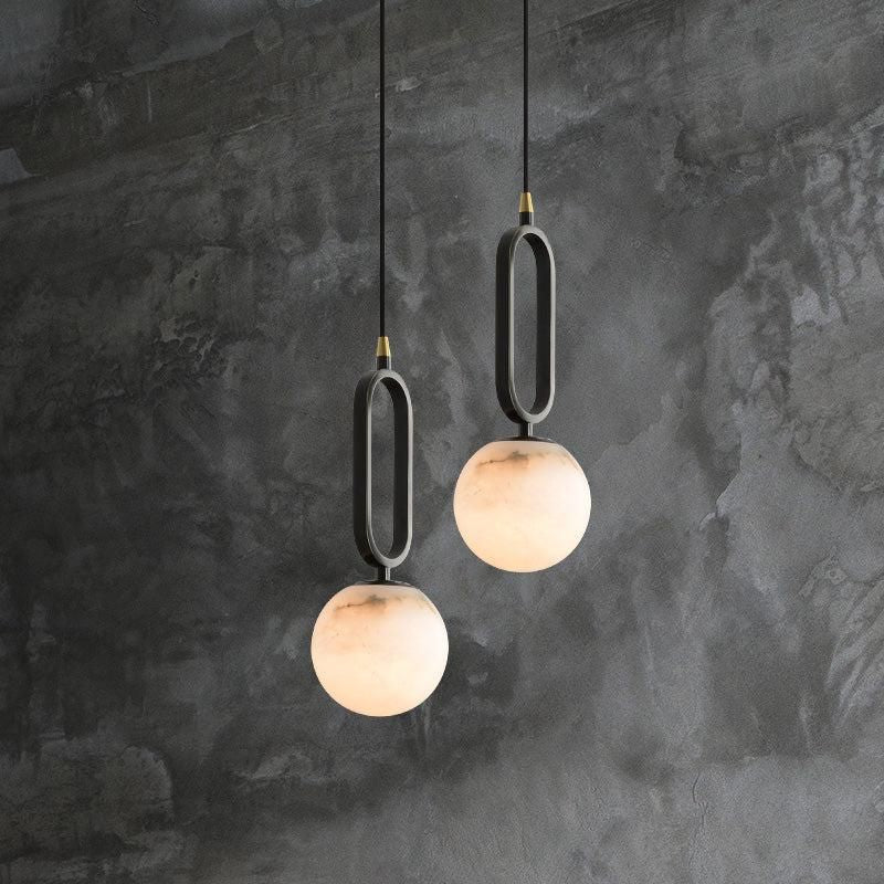 Alabaster Modern Pendant 6" - Image 2