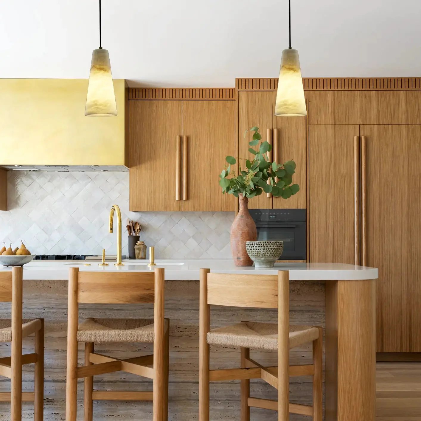 Alabaster Modern Pendant Lights Kitchen Island - Image 4