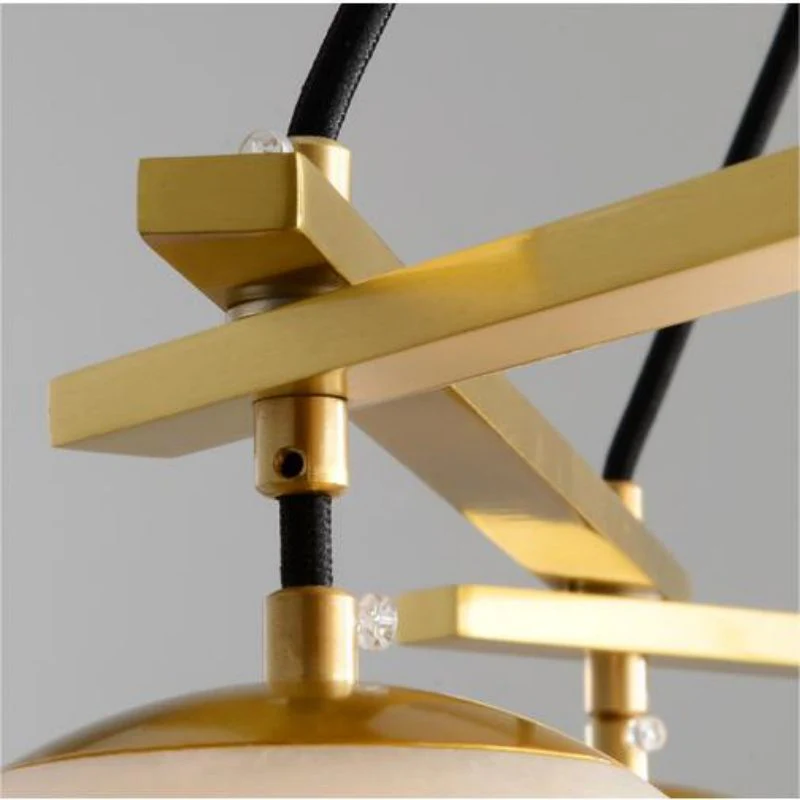Alabaster Modern Structural Ball Chandelier - Image 10