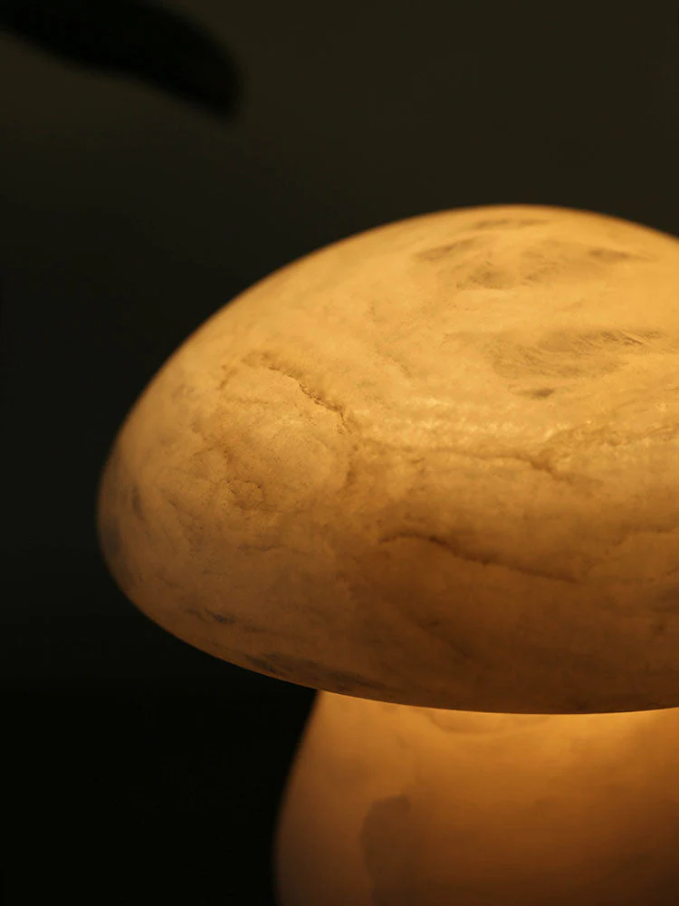 Alabaster Mushroom Table Lamp - Image 6