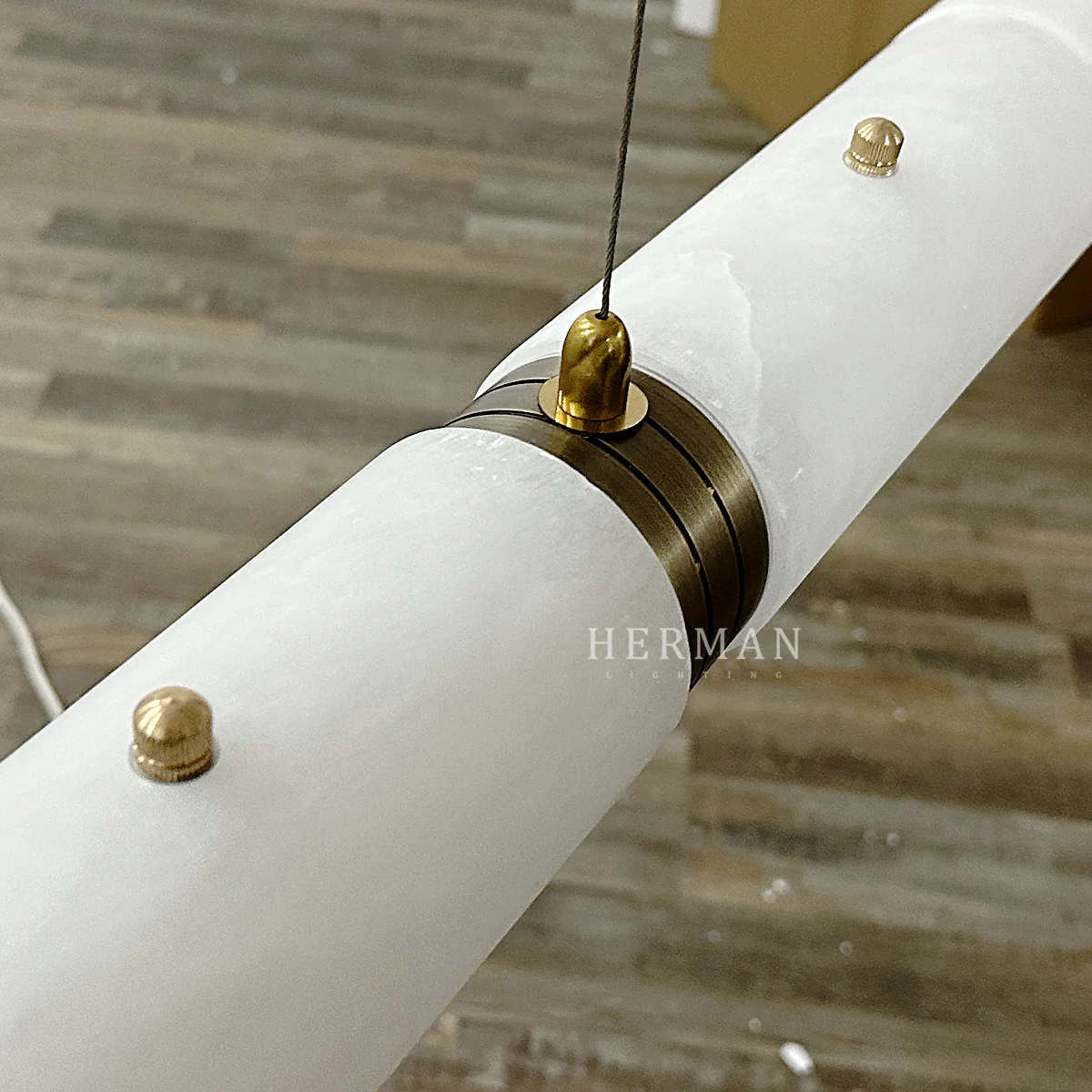 Alabaster Magnificence Art Linear Chandelier - Image 19