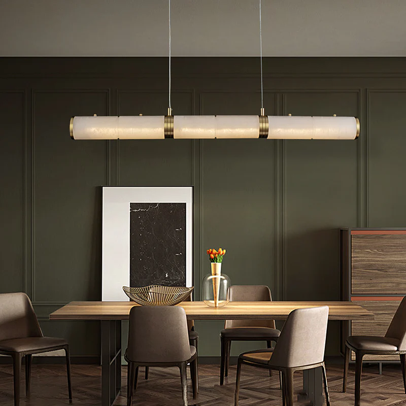 Alabaster Magnificence Art Linear Chandelier - Image 3