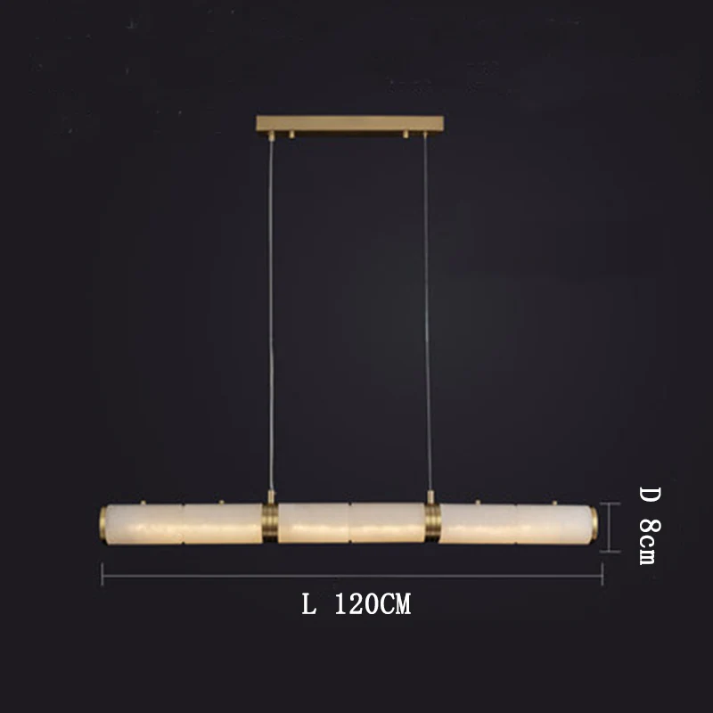Alabaster Magnificence Art Linear Chandelier - Image 7