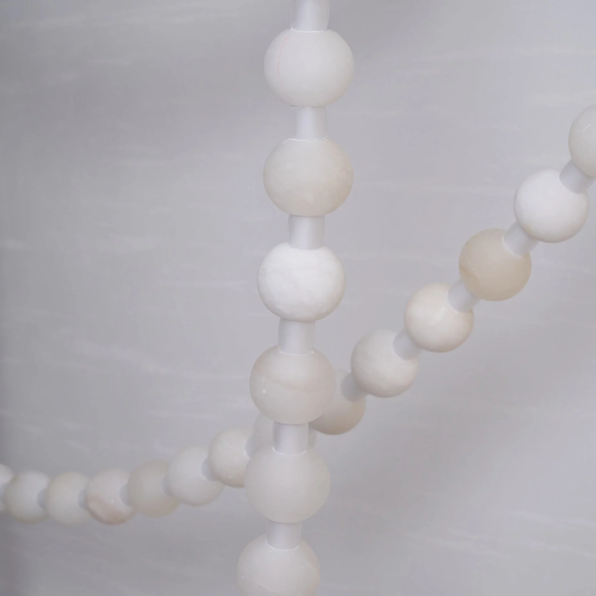 Alabaster Pearl Necklace Chandelier - Image 3
