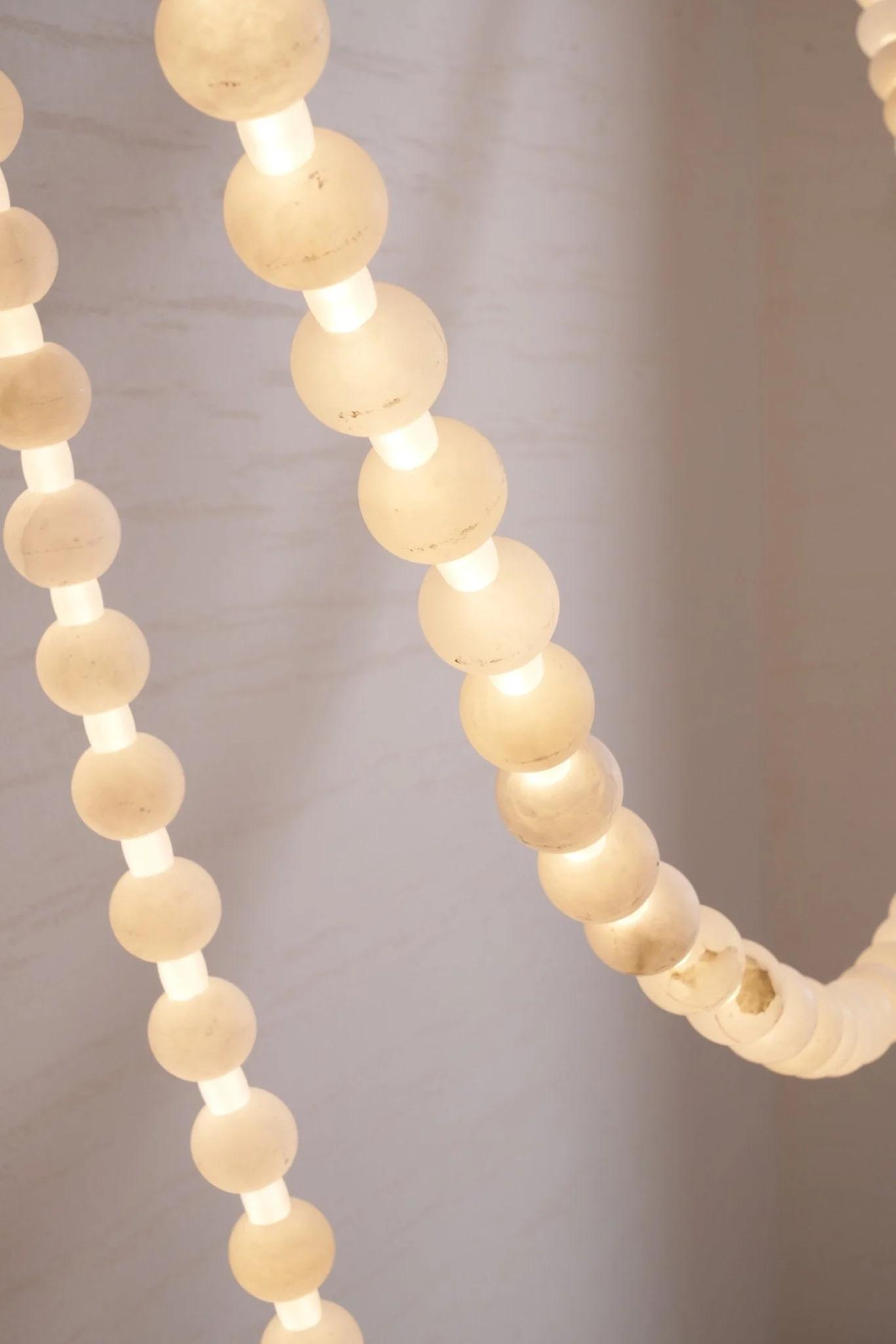 Alabaster Pearl Necklace Chandelier - Image 8
