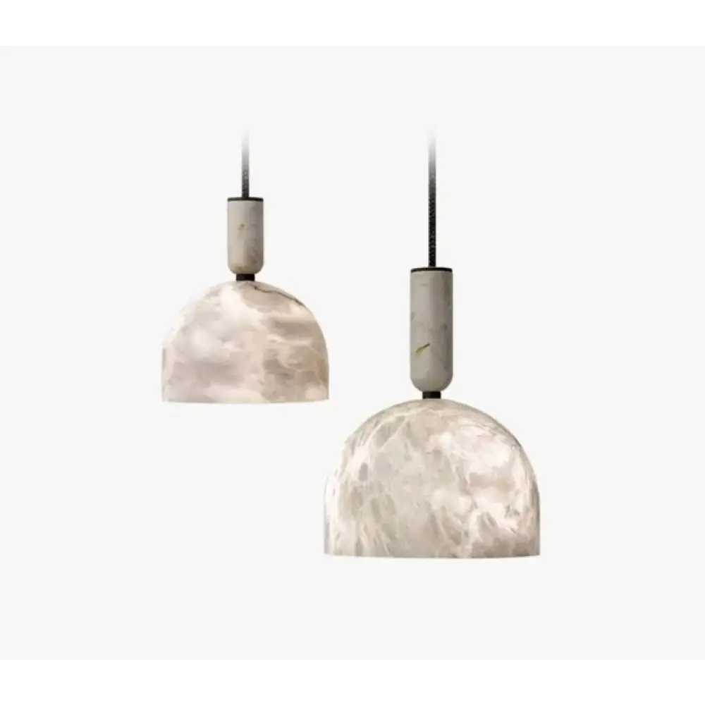 Alabaster Dome Pendant Light - Image 2
