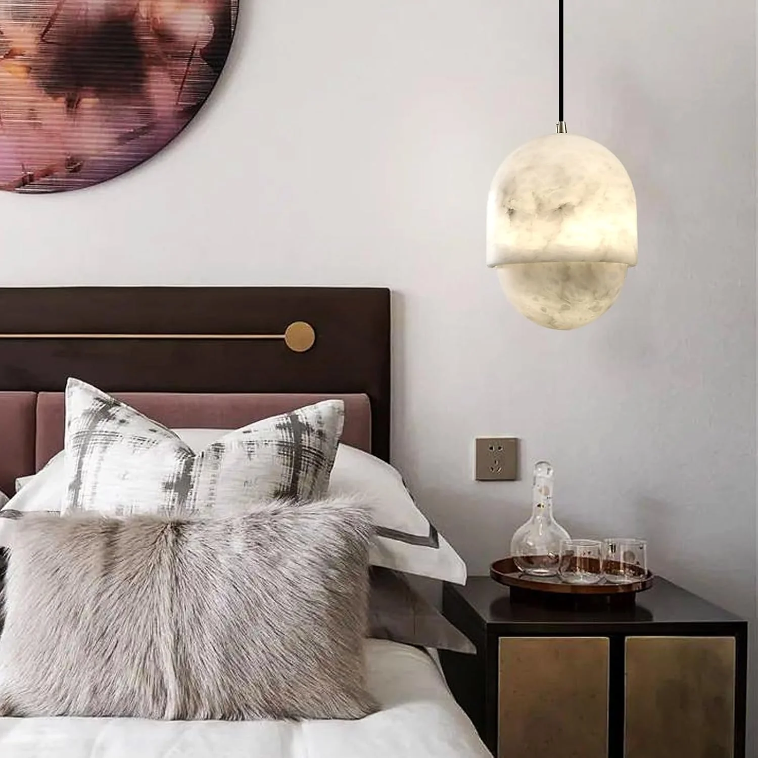 Alabaster Pendant Lights Kitchen Island - Image 6