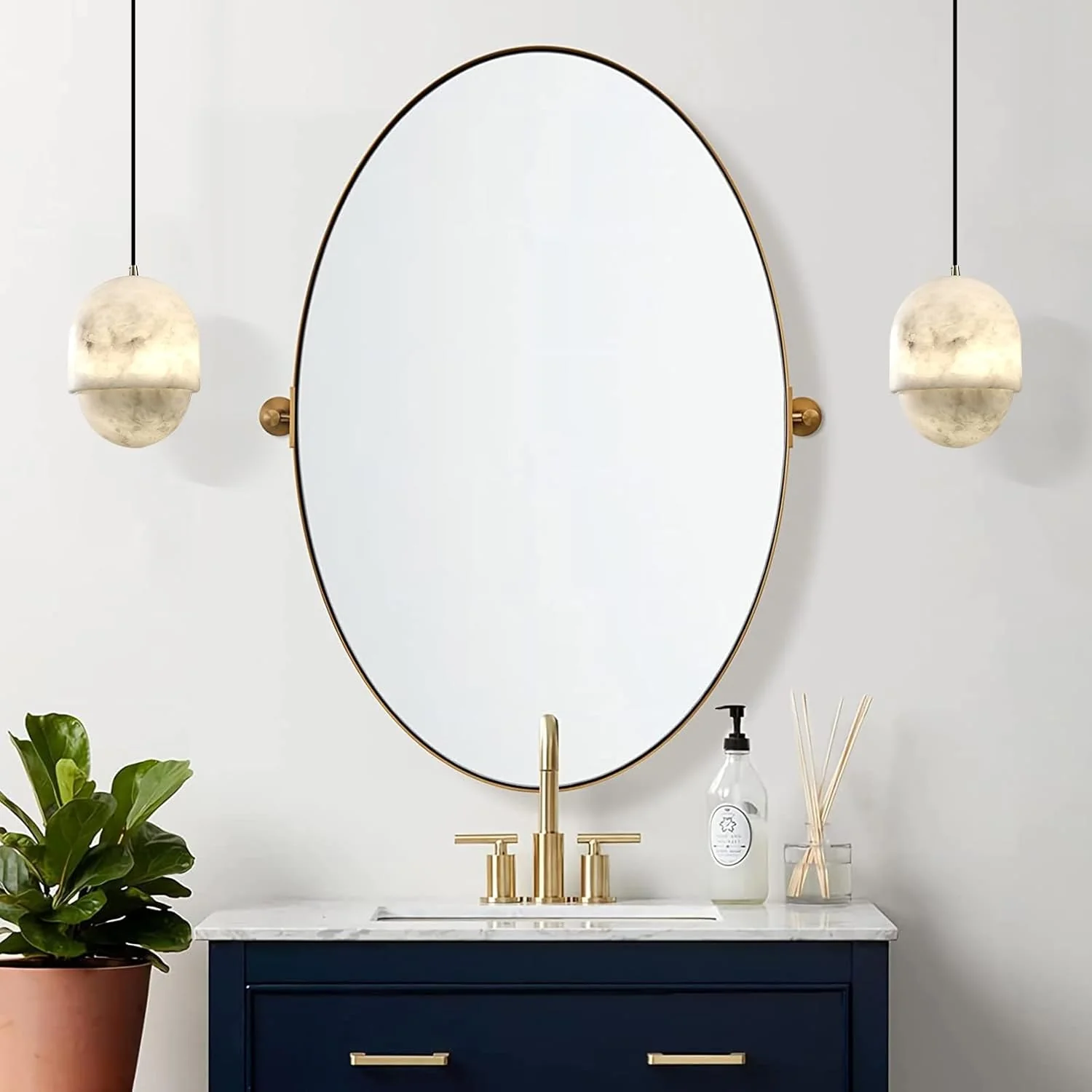 Alabaster Pendant Lights Kitchen Island - Image 7