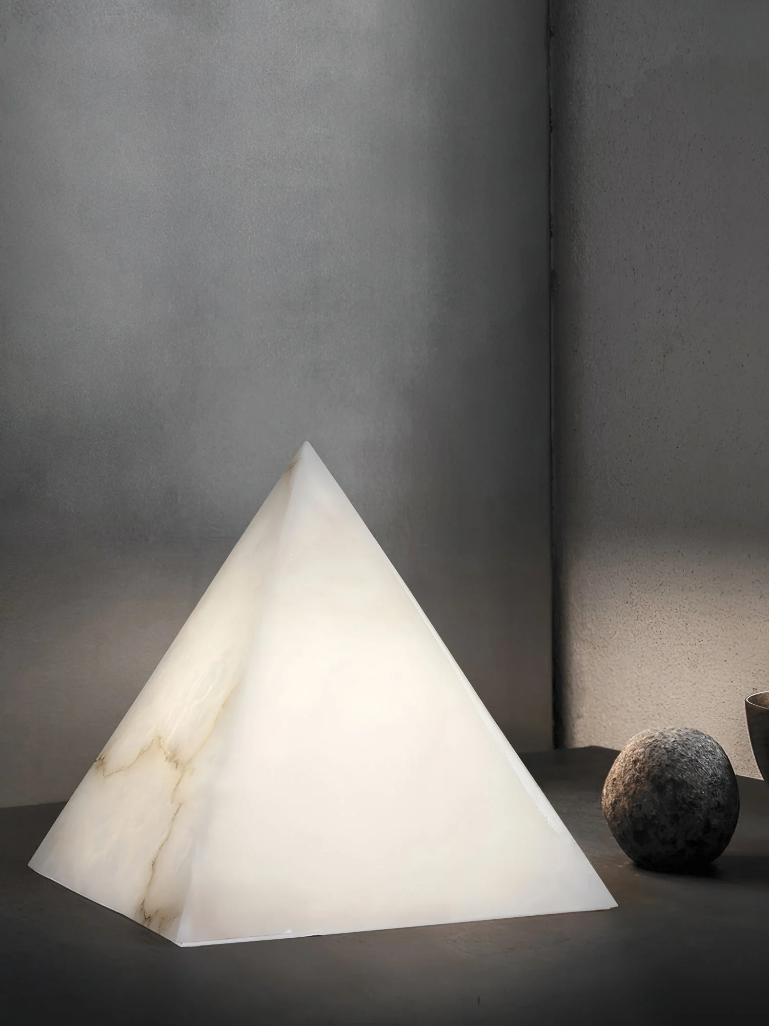 Alabaster Pyramid Table Lamp - Image 16