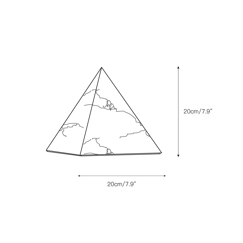 Alabaster Pyramid Table Lamp - Image 3
