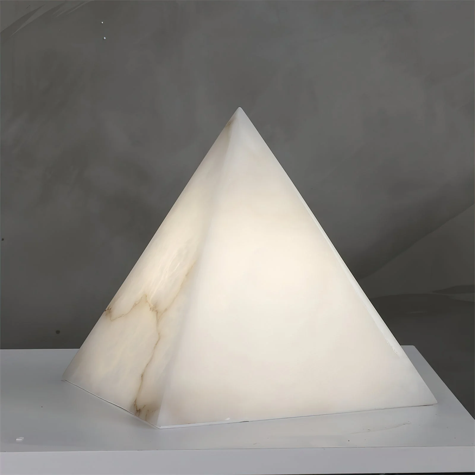 Alabaster Pyramid Table Lamp - Image 9