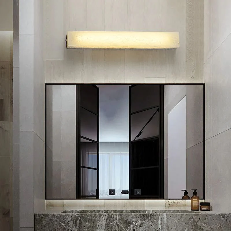 Alabaster Rectangular Wall Sconce - Image 3
