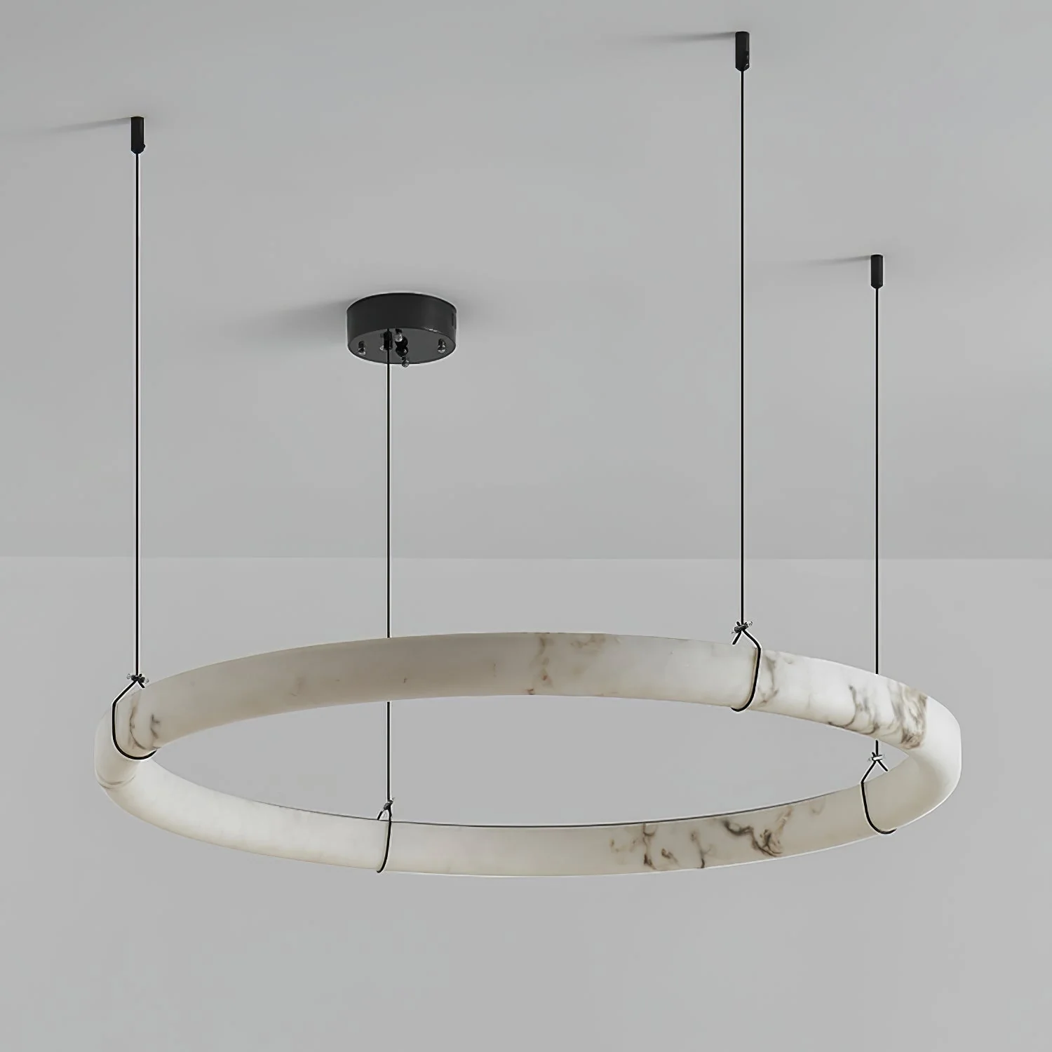 Alabaster Ring Pendant Lamp - Image 10
