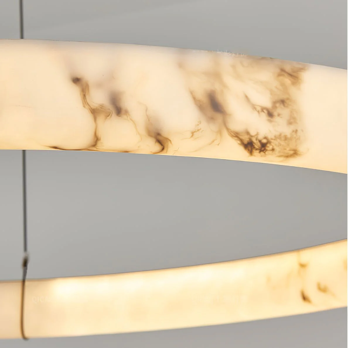Alabaster Ring Pendant Lamp - Image 17