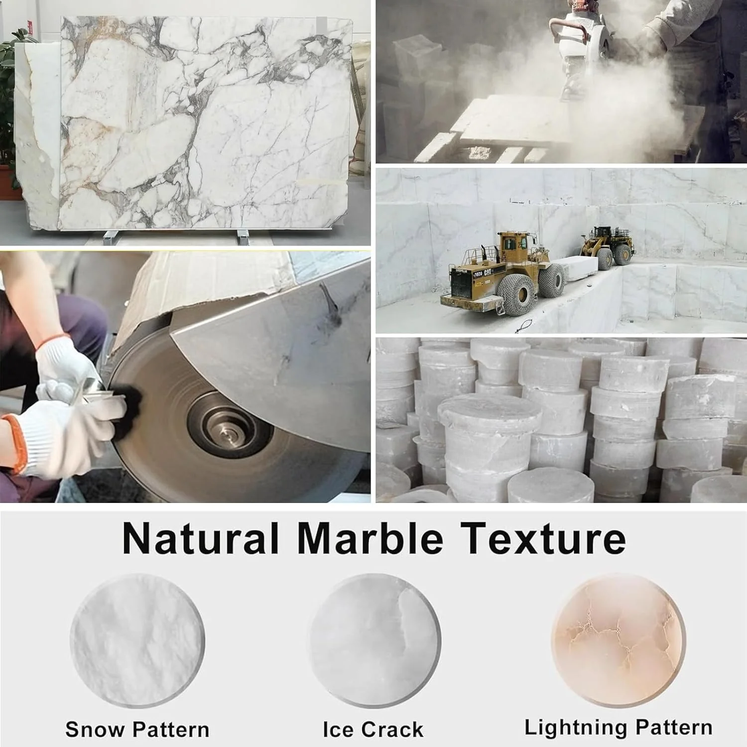 Alabaster Round Chandelier, D24 Inch Natural Spanish Marble Stone Texture Chandeliers - Image 8