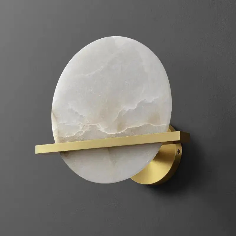 Alabaster Round Wall Lights - Image 5