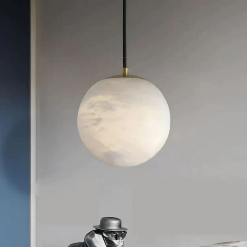 Alabaster Spherical Pendant Light - Image 6