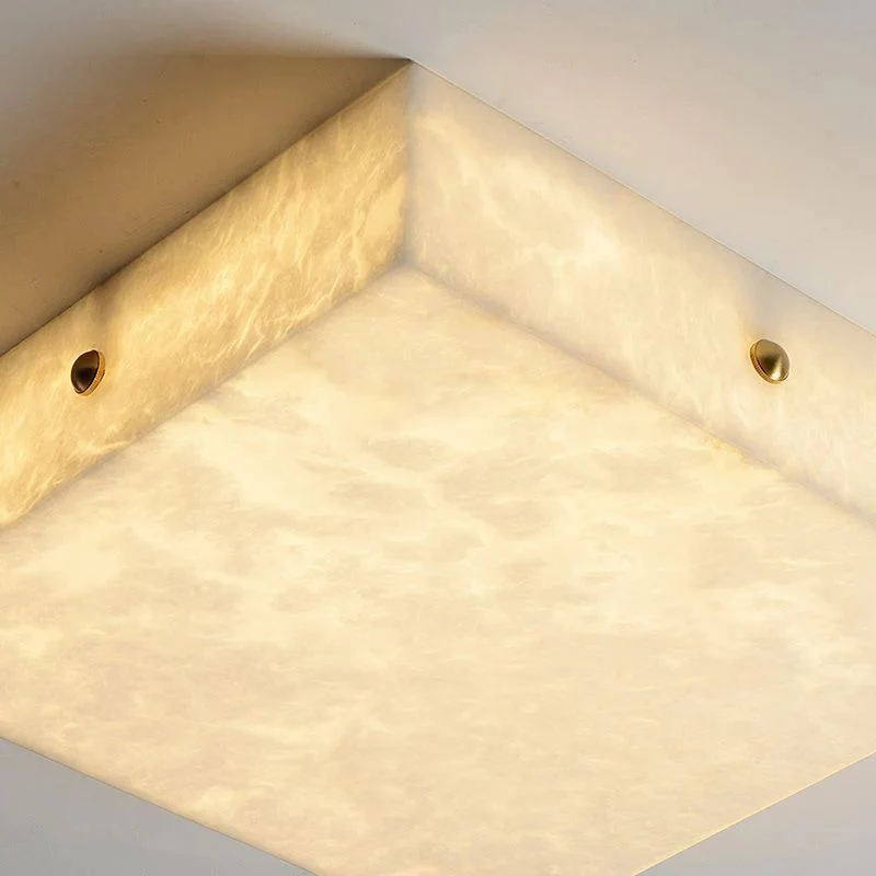 Alabaster Square Flushmount  15.8"L 19.7"L - Image 3