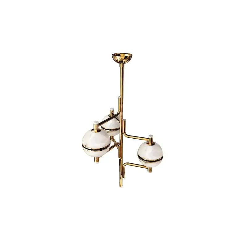 Alabaster Suspension Chandelier - Image 8