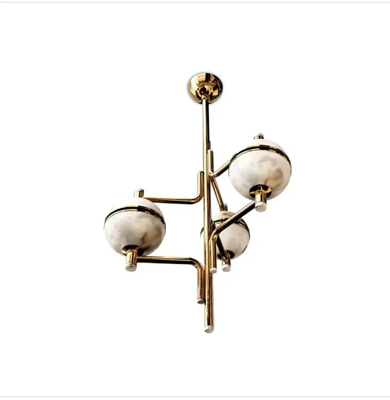 Alabaster Suspension Chandelier - Image 9