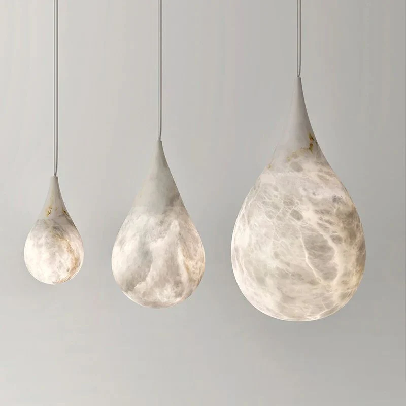 Alabaster Teardrop Single Pendant - Image 10