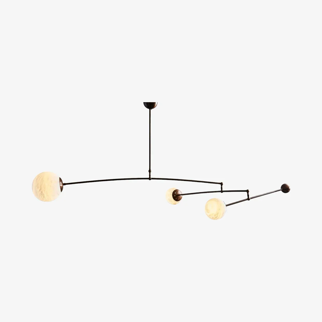 Alabaster Triple Mobile Chandelier - Image 4